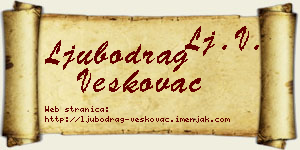 Ljubodrag Veškovac vizit kartica